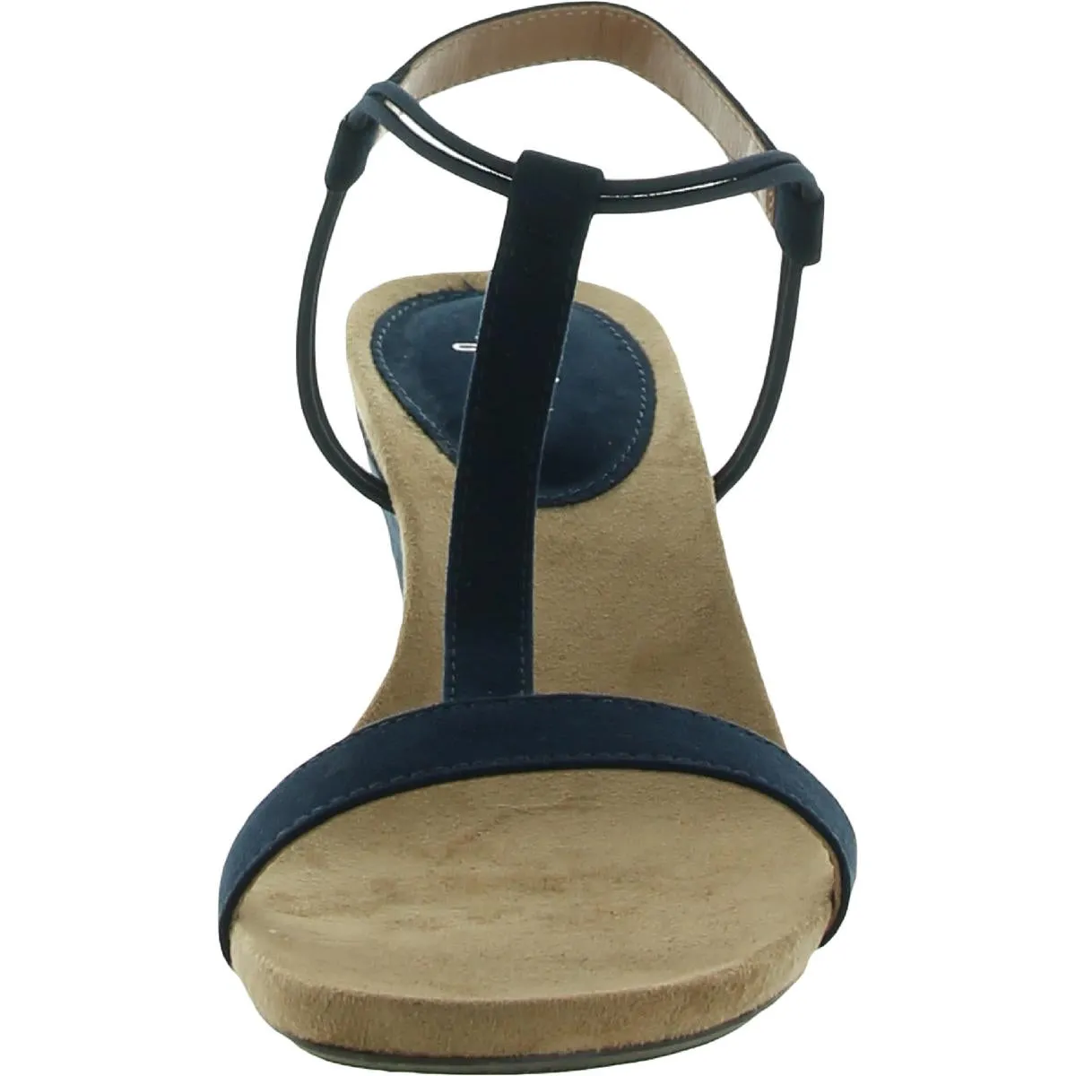 Mulan Womens Stretch Metallic Wedges