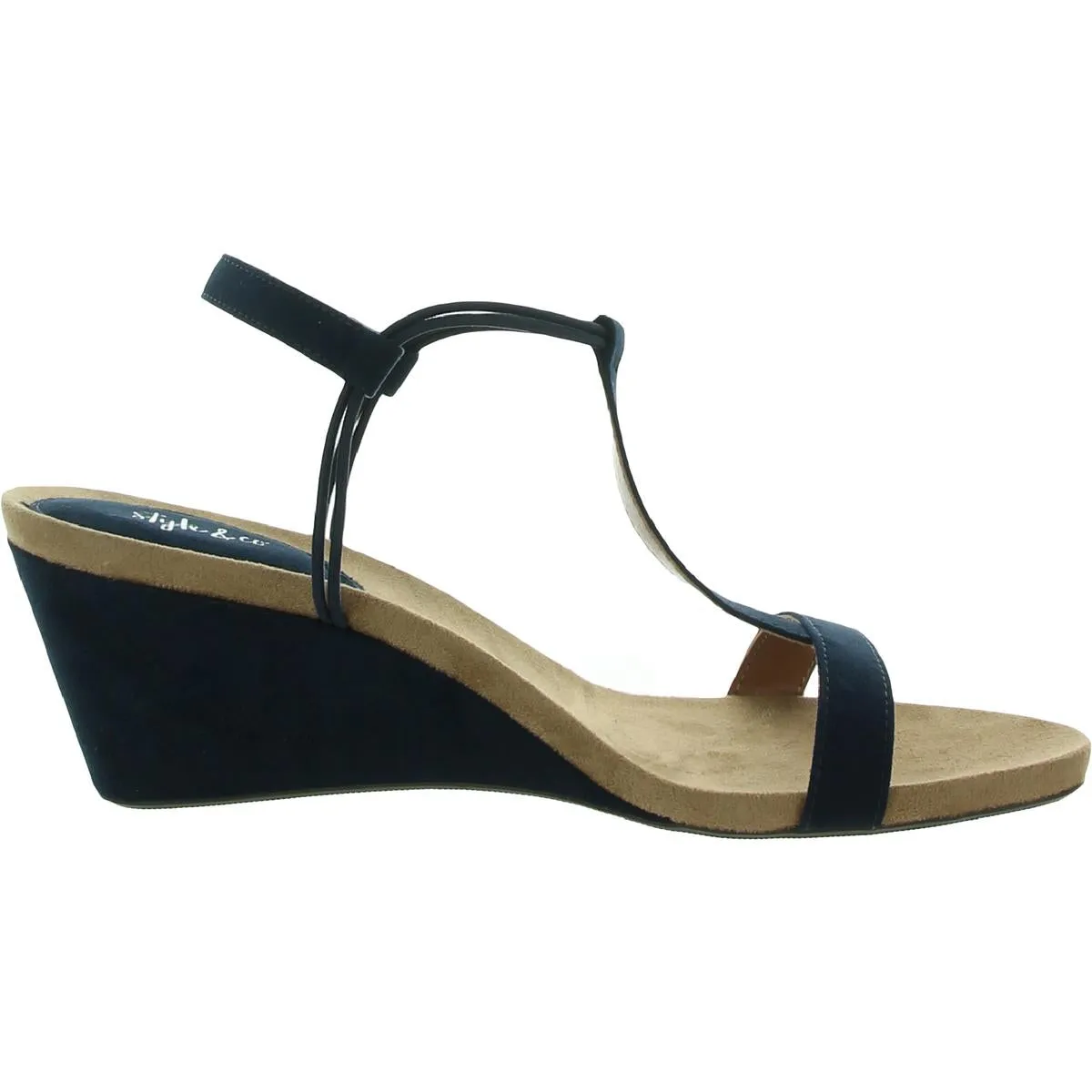 Mulan Womens Stretch Metallic Wedges