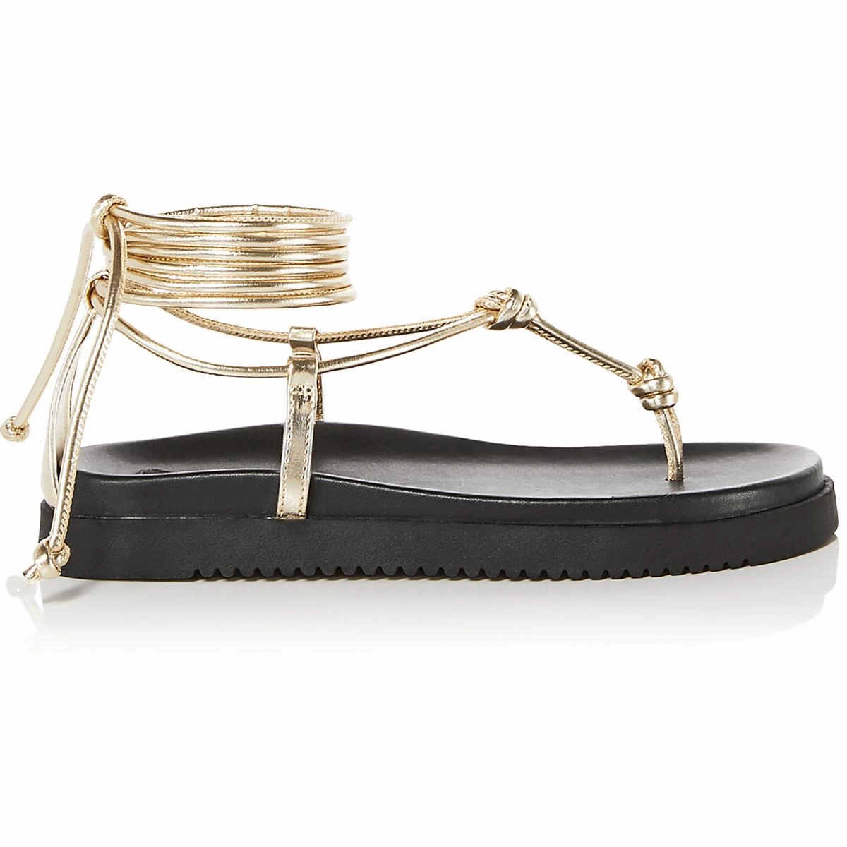MUSE Womens Strappy Faux Leather Strappy Sandals