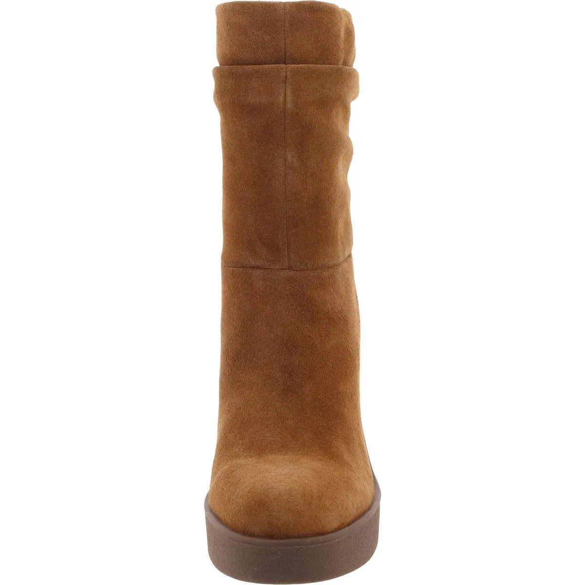 Mynette Womens Suede Pull On Mid-Calf Boots