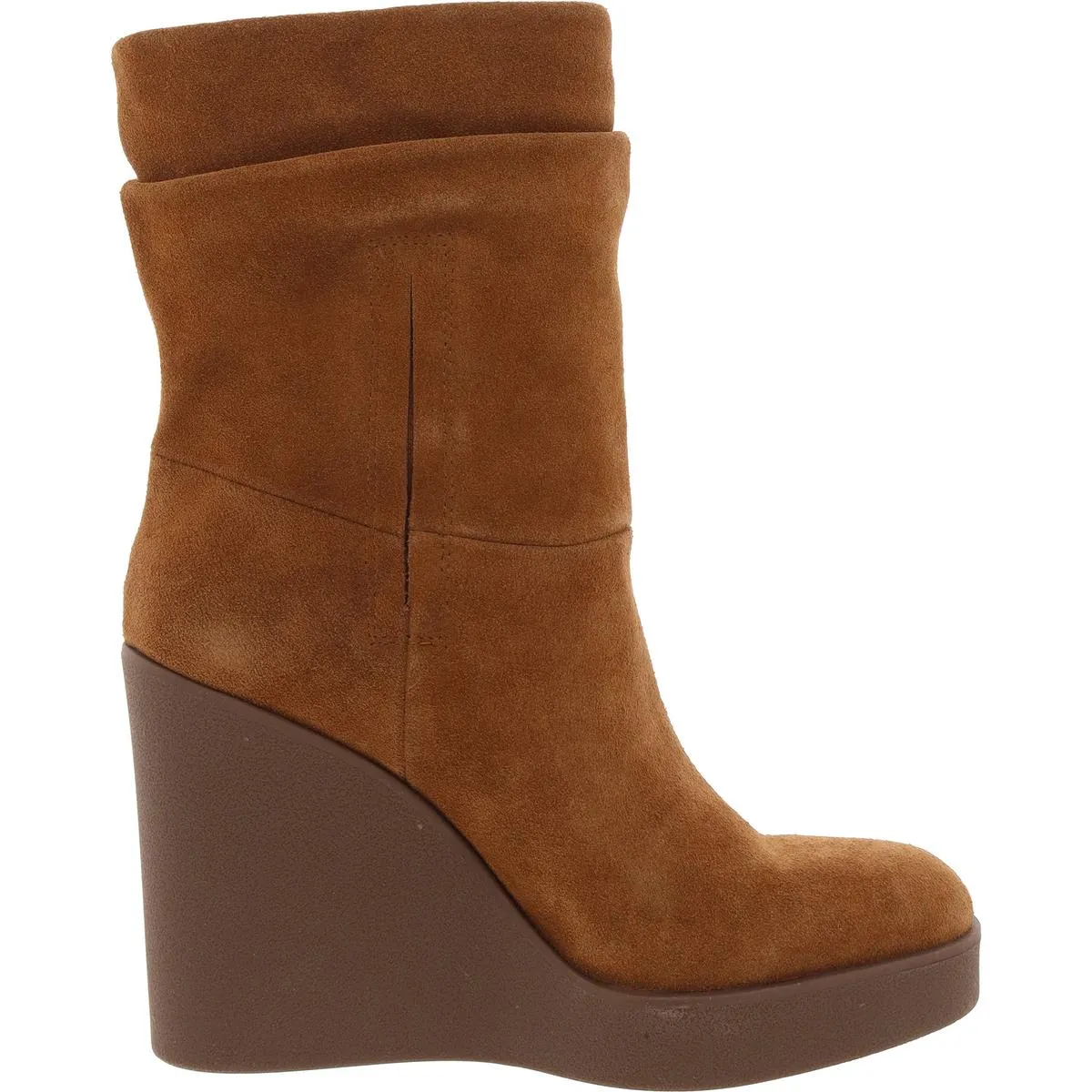 Mynette Womens Suede Pull On Mid-Calf Boots