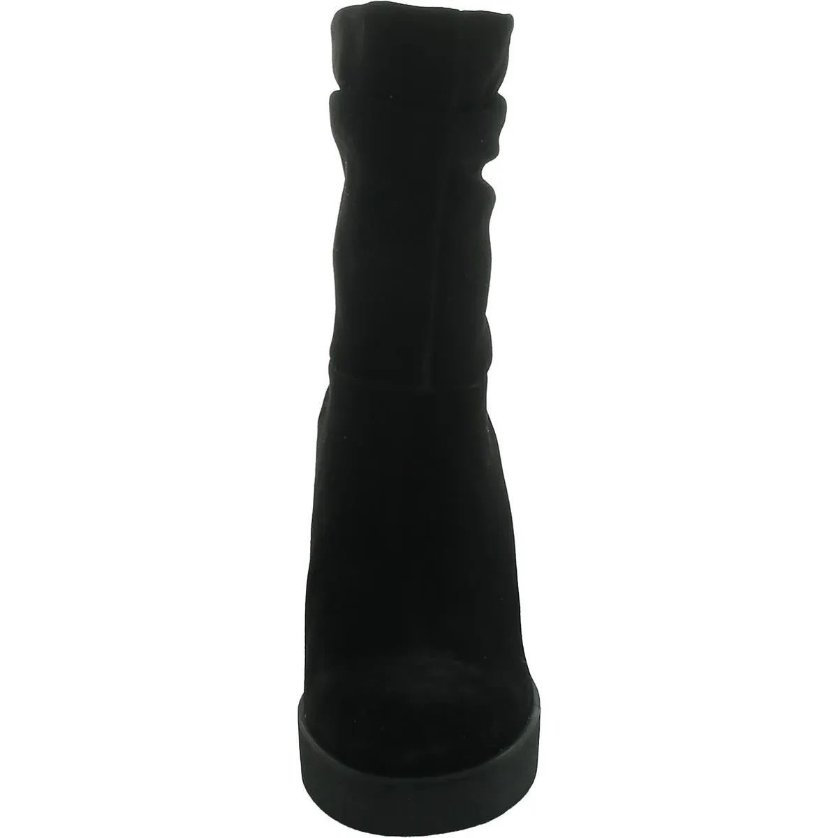 Mynette Womens Suede Pull On Mid-Calf Boots