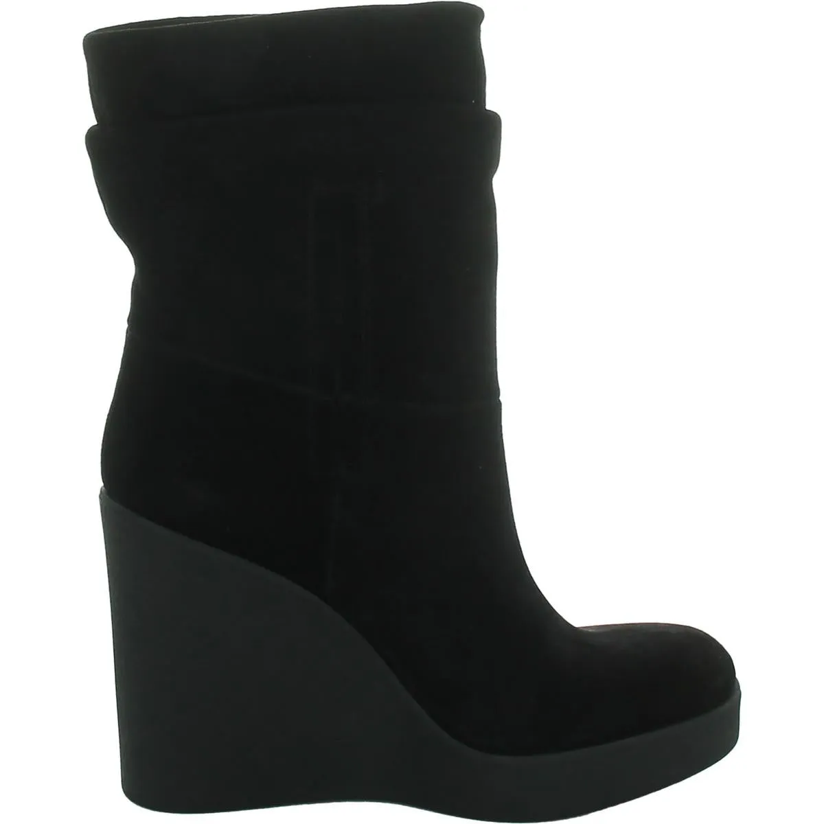 Mynette Womens Suede Pull On Mid-Calf Boots