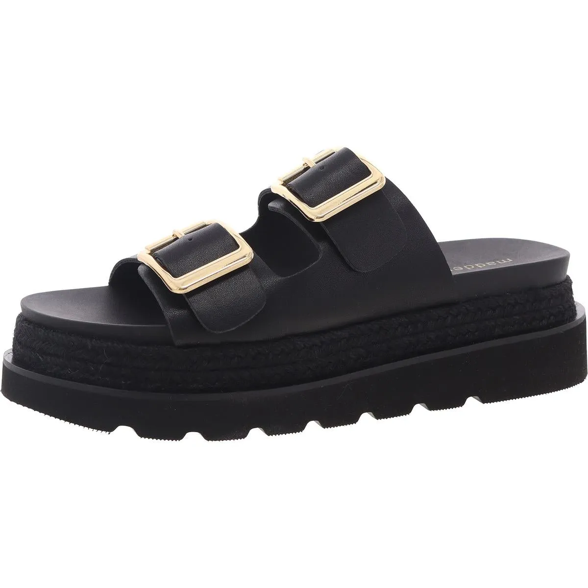 Mythicall Womens Woven Buckle Platform Sandals