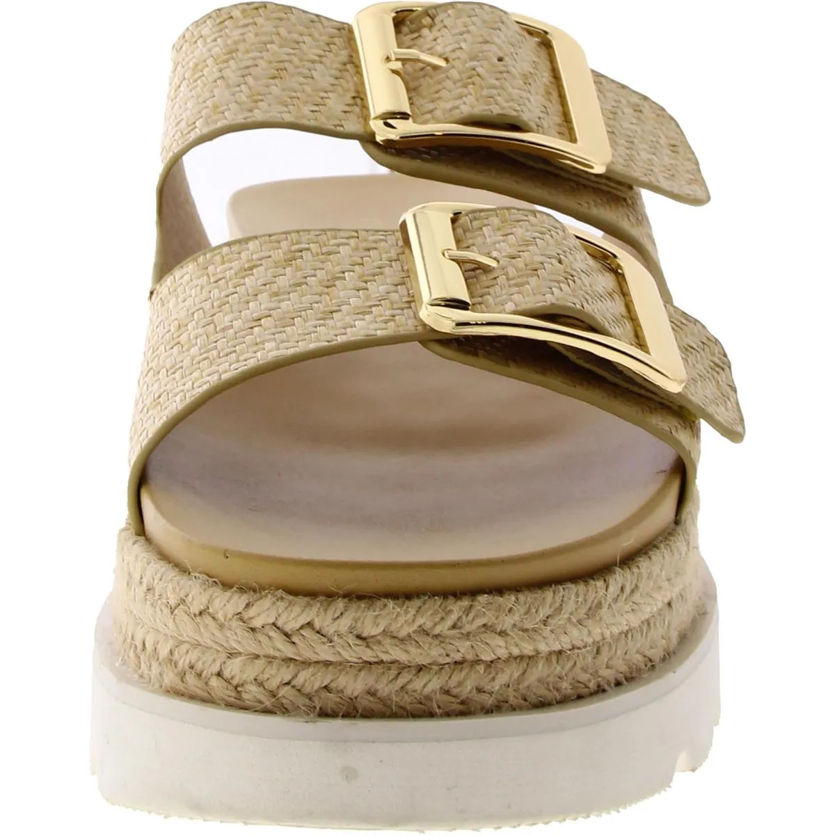 Mythicall Womens Woven Buckle Platform Sandals