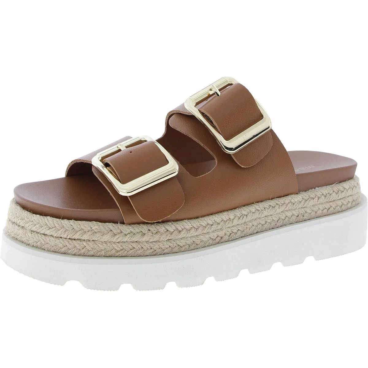 Mythicall Womens Woven Buckle Platform Sandals
