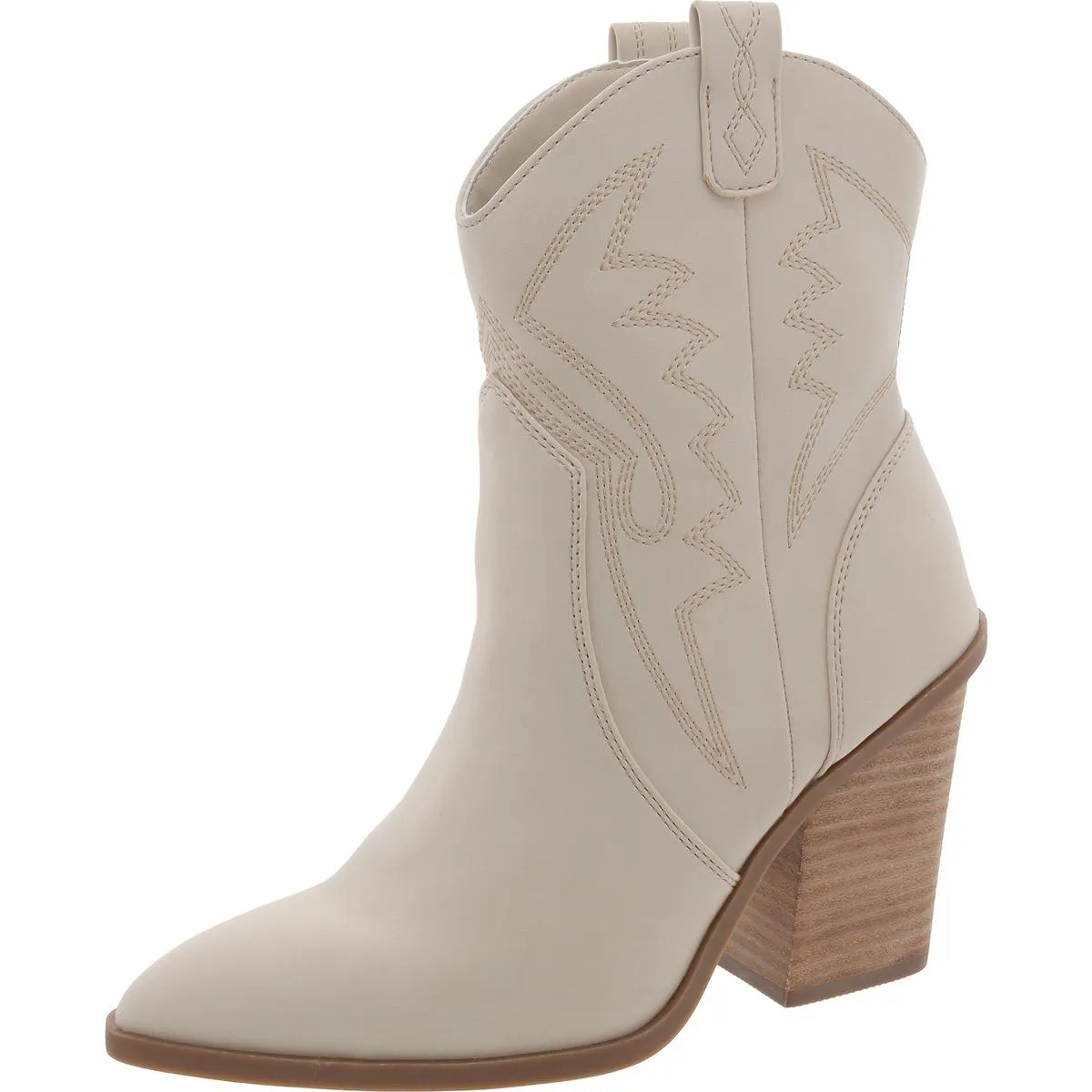 Nakeeta Womens Faux Leather Embroidered Cowboy, Western Boots