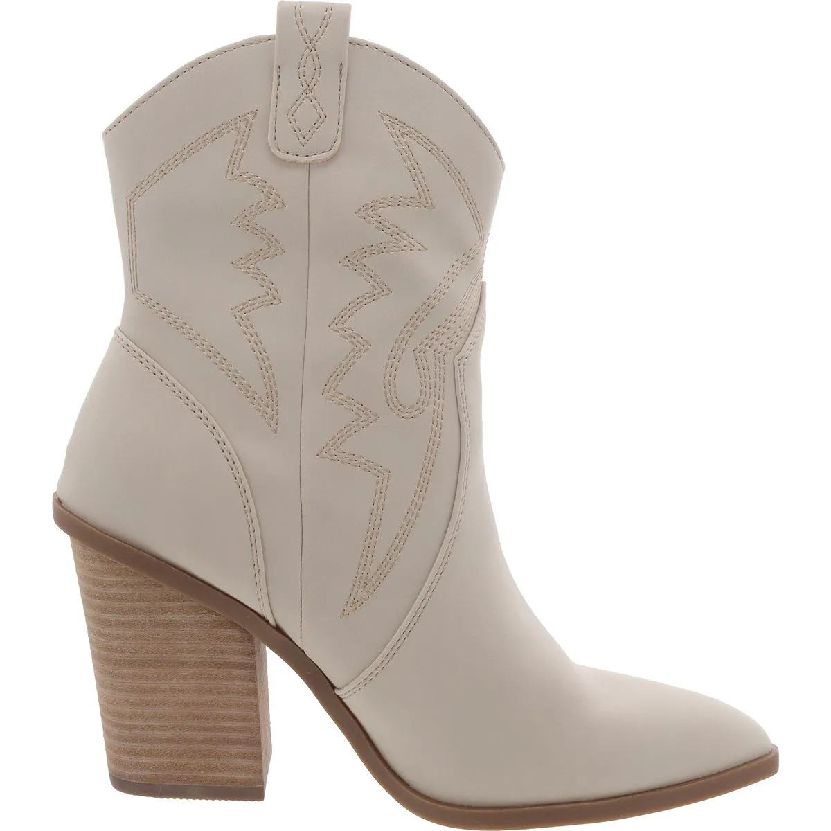 Nakeeta Womens Faux Leather Embroidered Cowboy, Western Boots