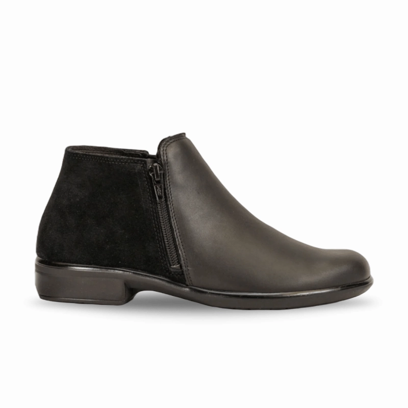 Naot Women's Helm - Black Raven/Black Suede