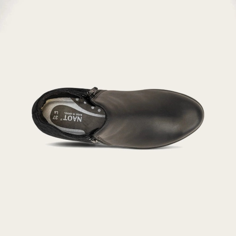 Naot Women's Helm - Black Raven/Black Suede