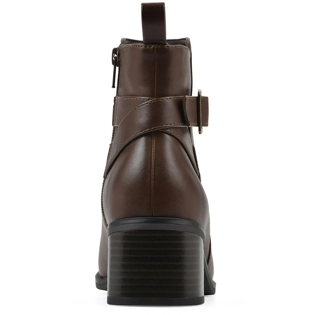 Narrows Womens Buckle Man Made Booties