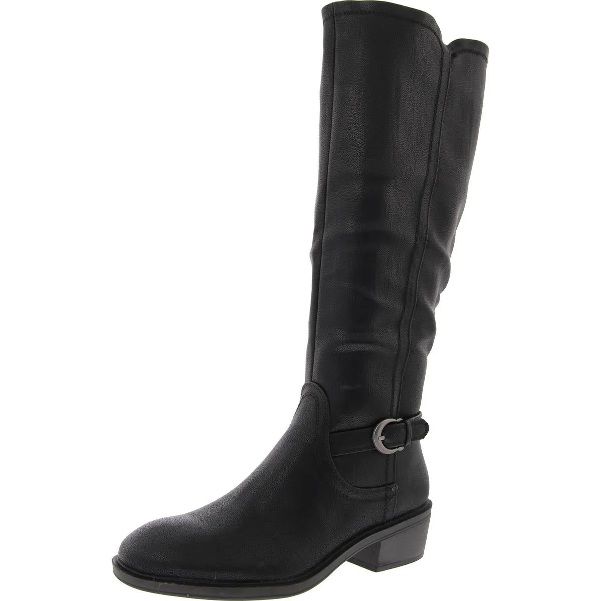 NENA Womens Solid Faux Leather Knee-High Boots