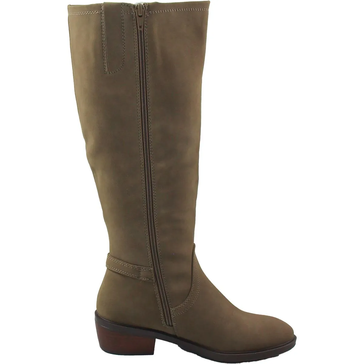 NENA Womens Solid Faux Leather Knee-High Boots