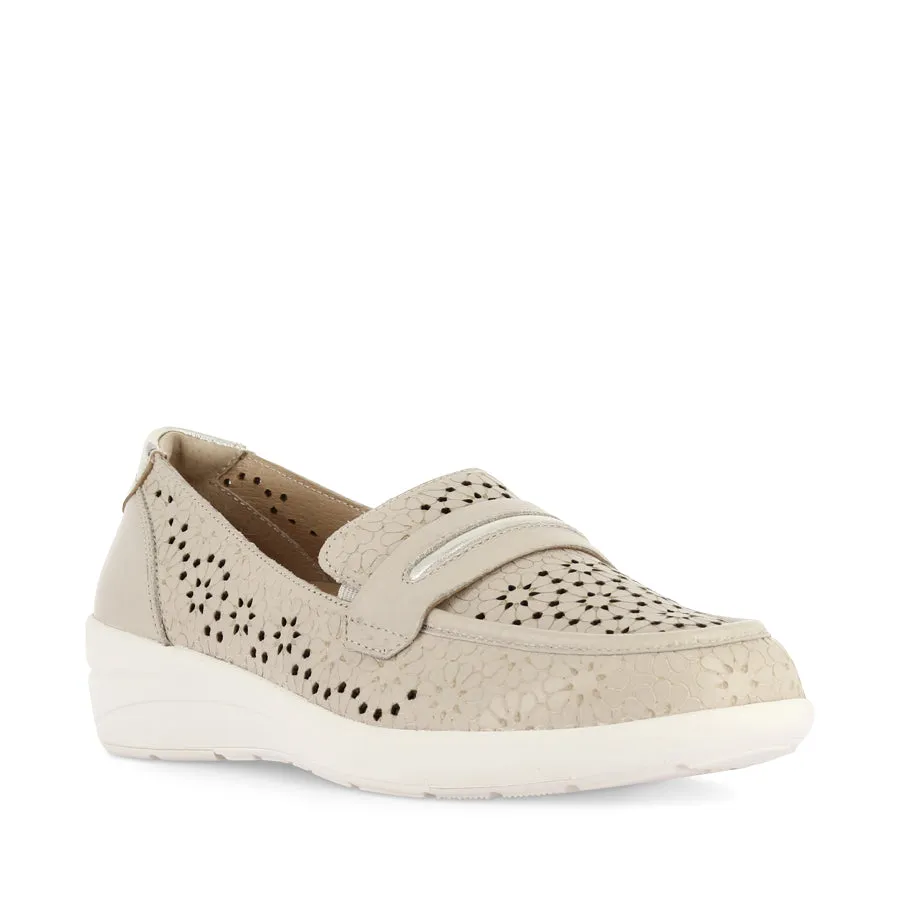 NERRIDA W - ALMOND-PALE GOLD LEATHER