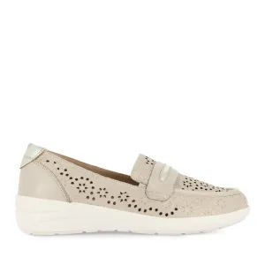 NERRIDA W - ALMOND-PALE GOLD LEATHER