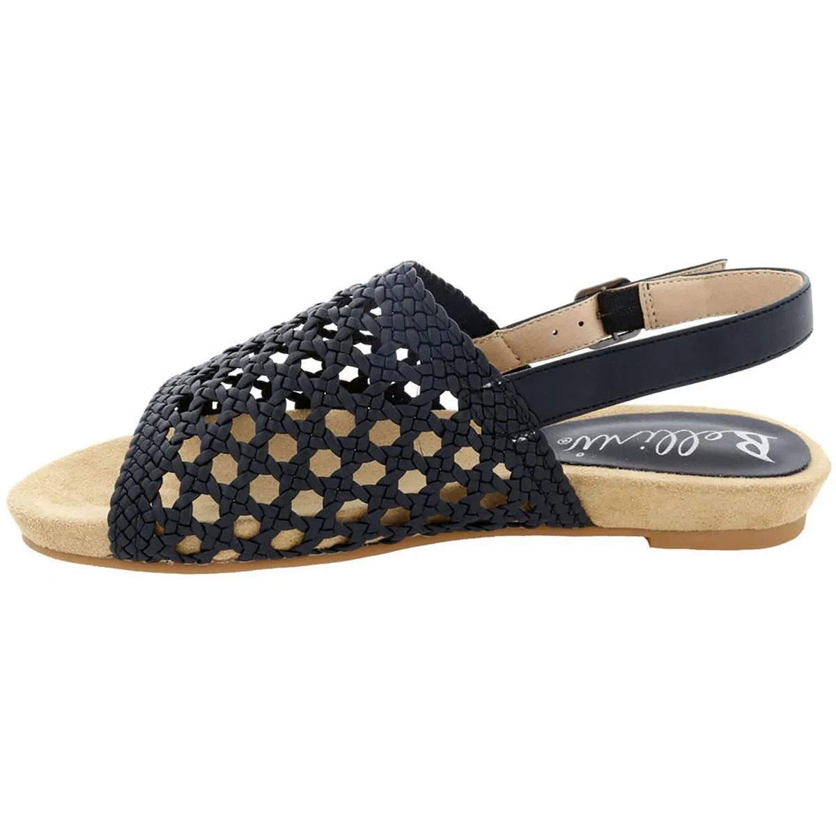 Newable Womens Woven Slip On Slingback Sandals