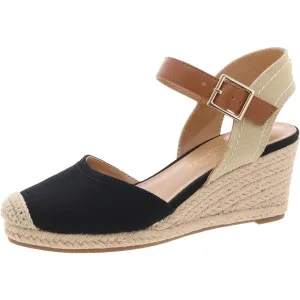 Nilsa Womens Buckle Canvas Espadrilles