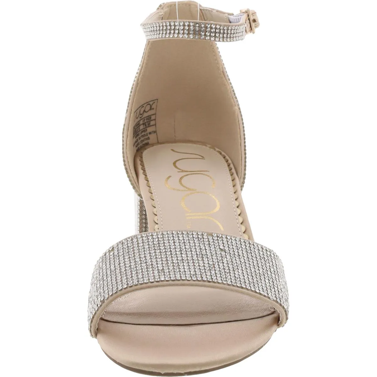 Noelle 5 Womens Satin Block Heel Ankle Strap