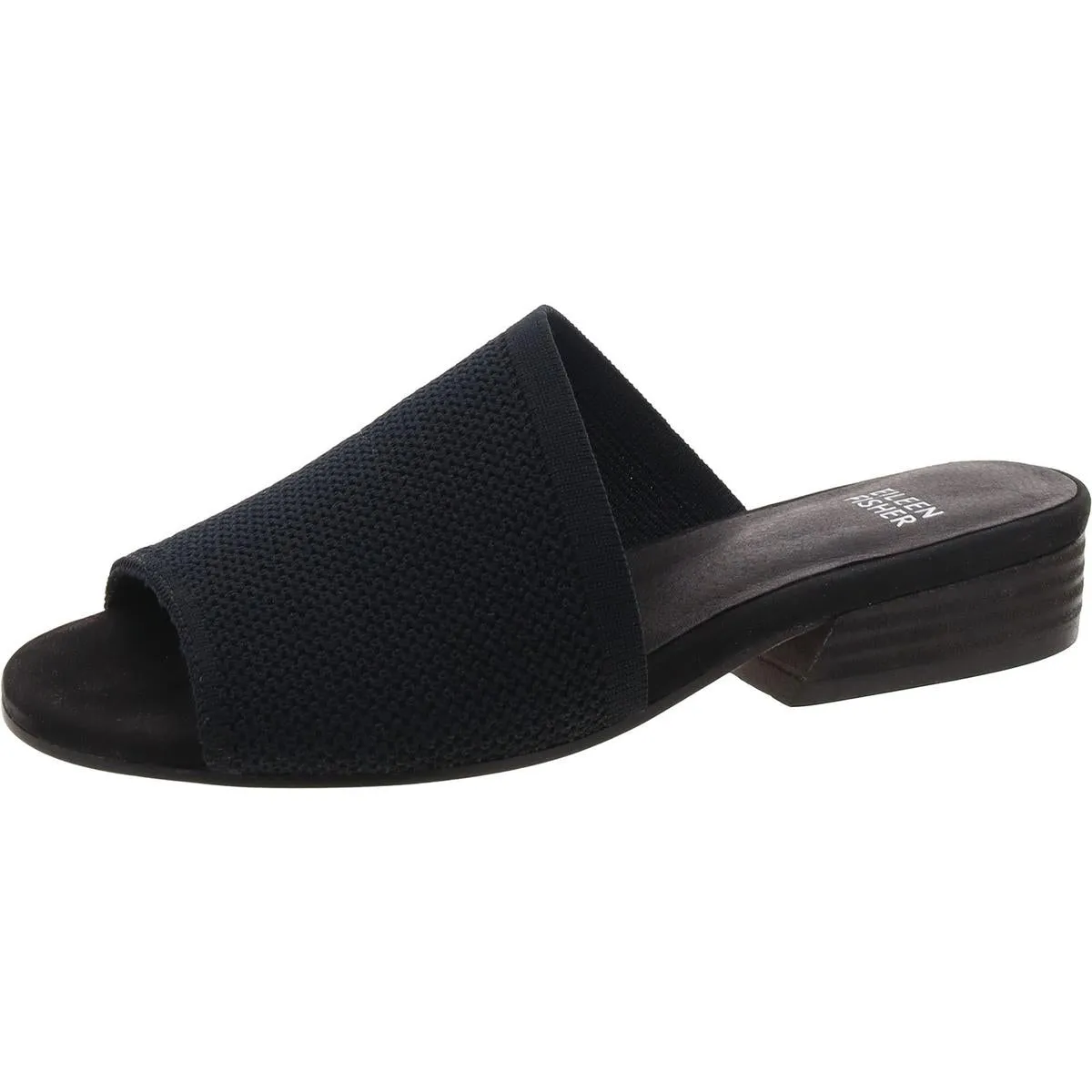 Noto Womens Slip On Peep Toe Slide Sandals