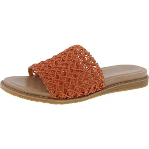 Noya Womens Woven Manmade Slide Sandals