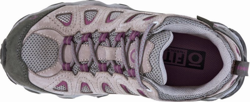 Oboz Women's Sawtooth II Low Waterproof - Pewter/Violet