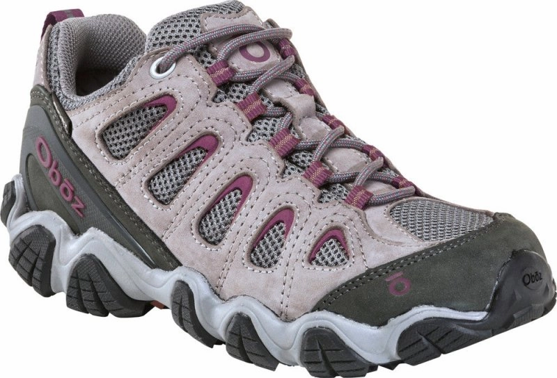 Oboz Women's Sawtooth II Low Waterproof - Pewter/Violet