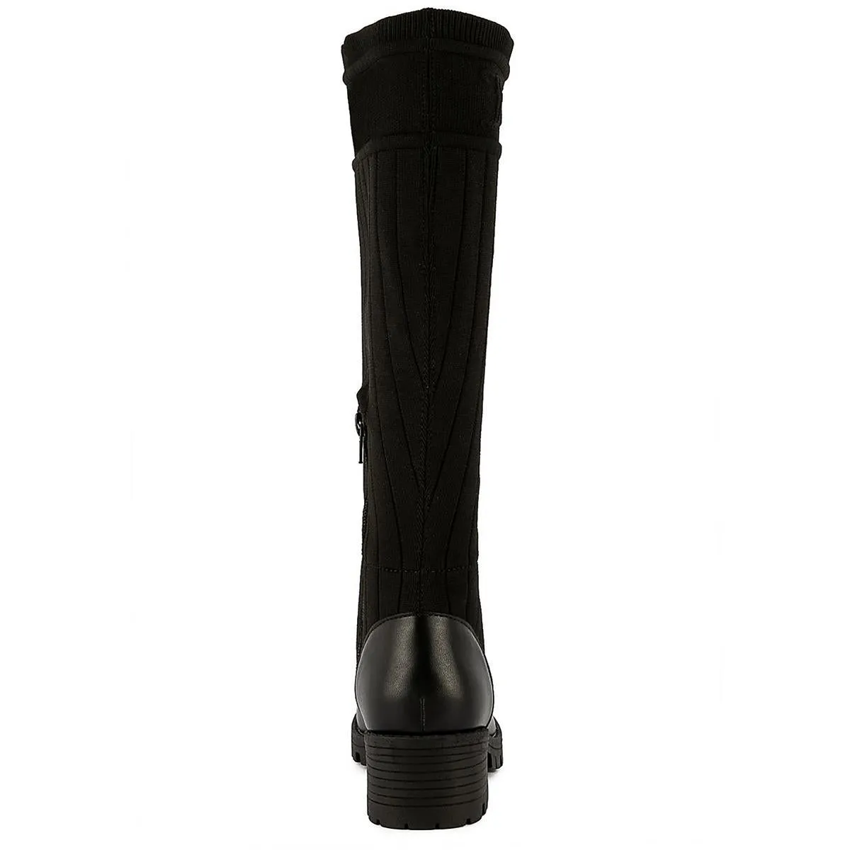 OKtavia Womens Lace-Up Knit Knee-High Boots
