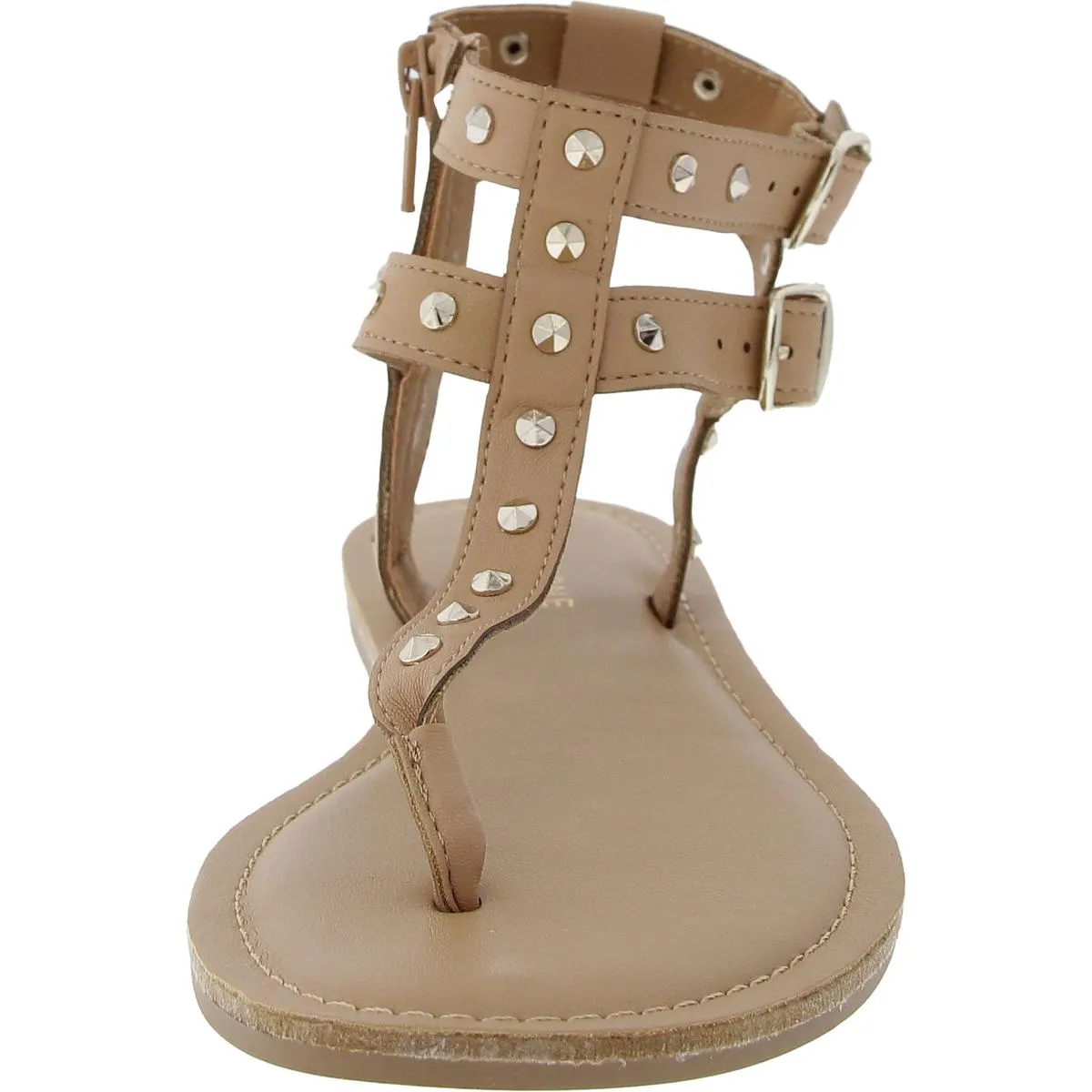 Olindaa Womens Studded Manmade Gladiator Sandals