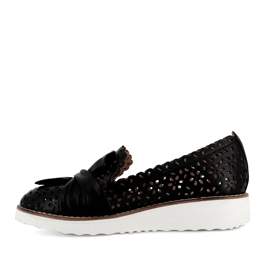 OMILLA - BLACK LEATHER