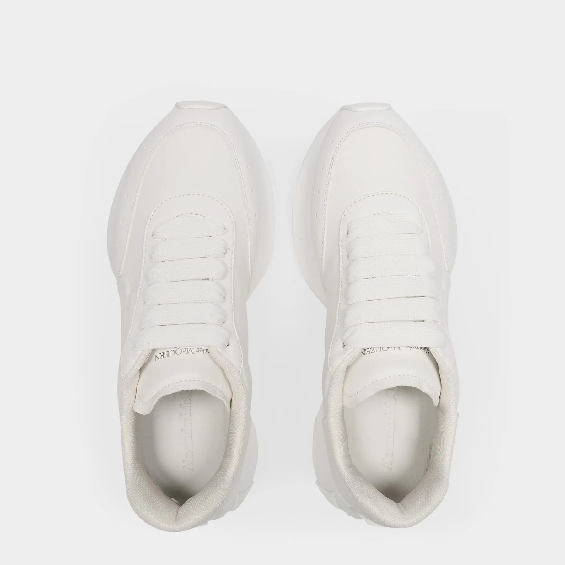 Oversized Sneakers - Alexander Mcqueen - White - Leather