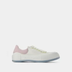 Oversized Sneakers - Alexander Mcqueen - White/Pink - Leather