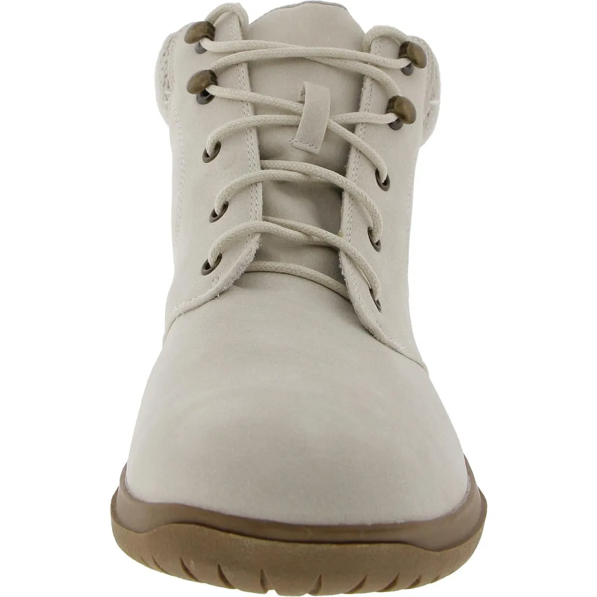 PARKER Womens Faux Leather Lace Up Ankle Boots