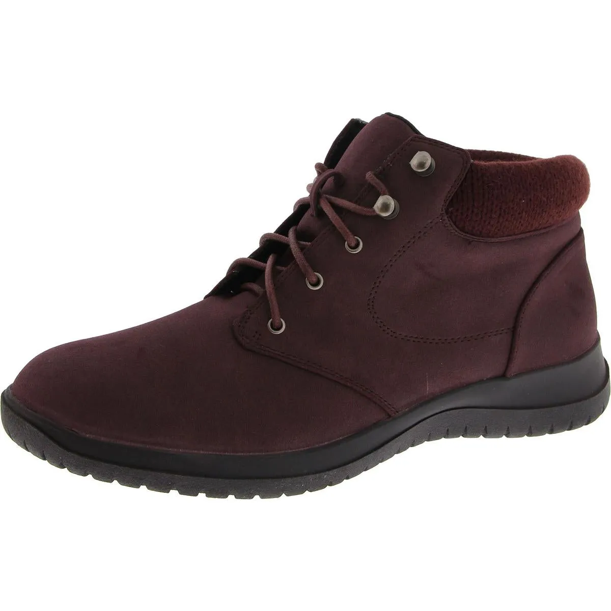 PARKER Womens Faux Leather Lace Up Ankle Boots