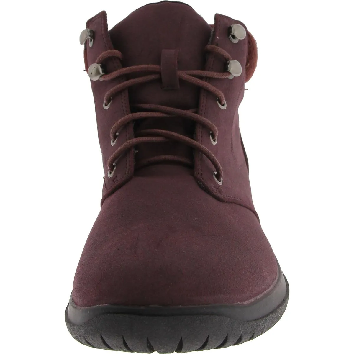 PARKER Womens Faux Leather Lace Up Ankle Boots