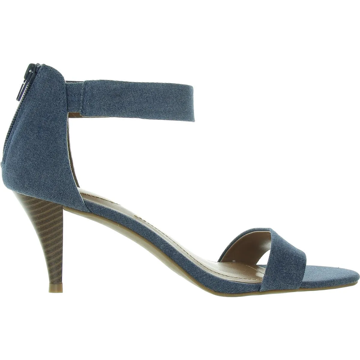 PAYCEE Womens Laceless Denim Heels