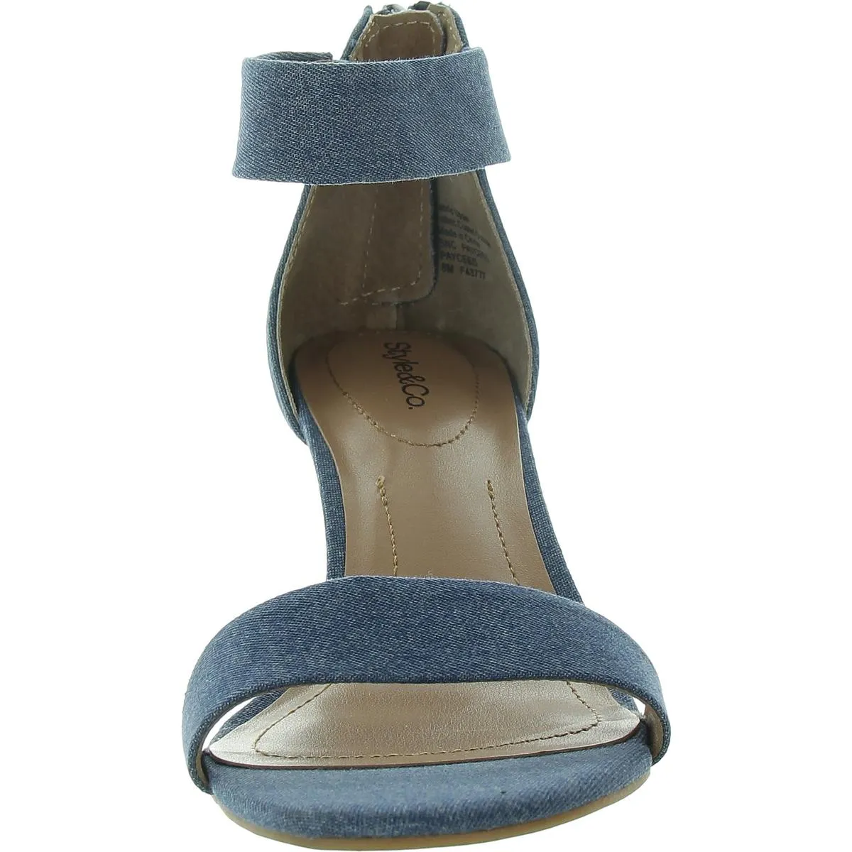 PAYCEE Womens Laceless Denim Heels
