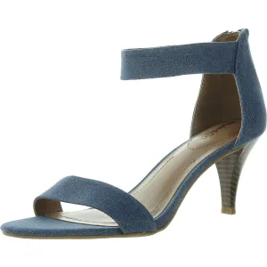 PAYCEE Womens Laceless Denim Heels