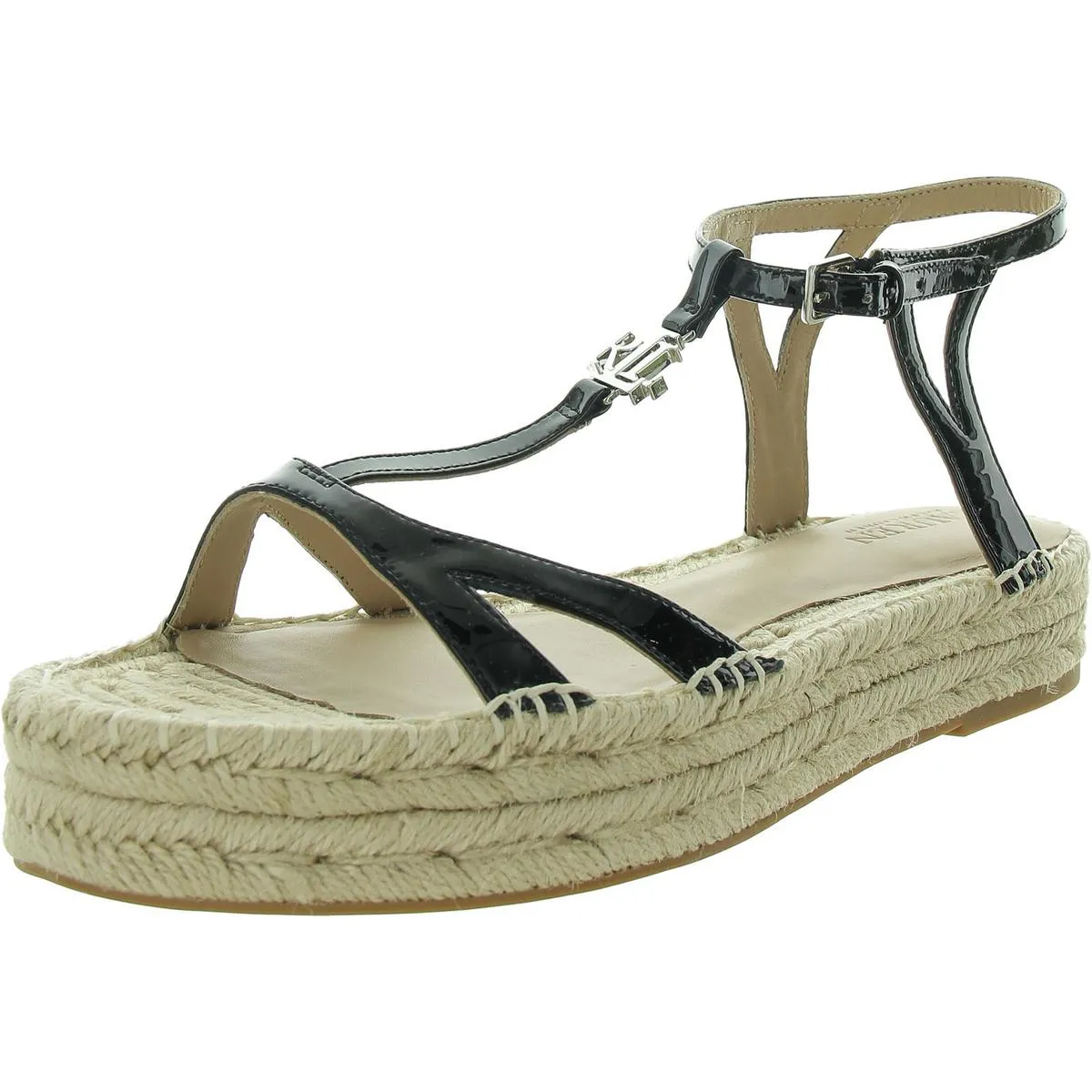 Payton Womens Leather Platform Espadrilles