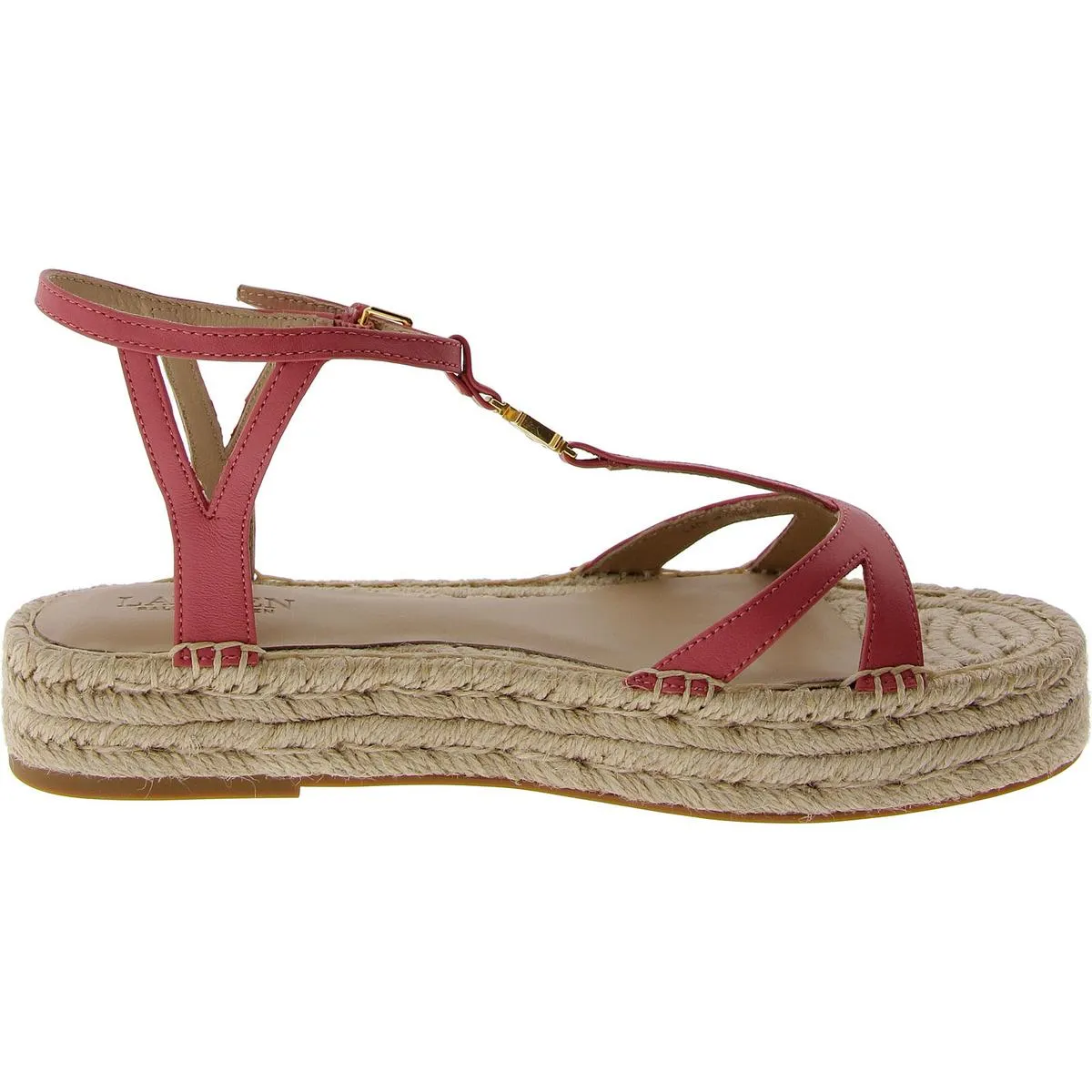 Payton Womens Leather Platform Espadrilles