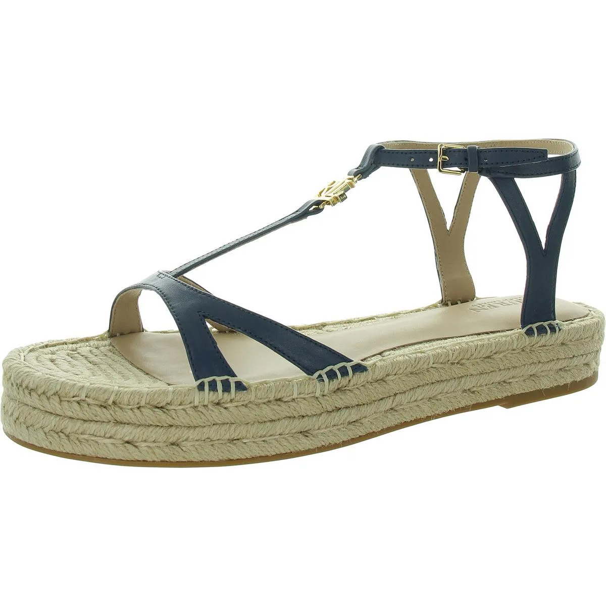 Payton Womens Leather Platform Espadrilles