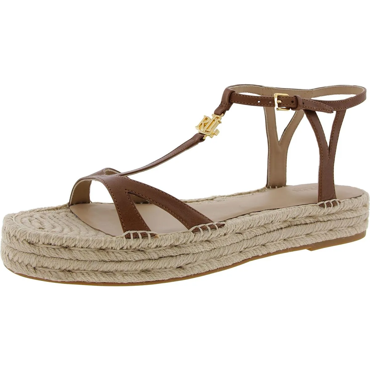 Payton Womens Leather Platform Espadrilles