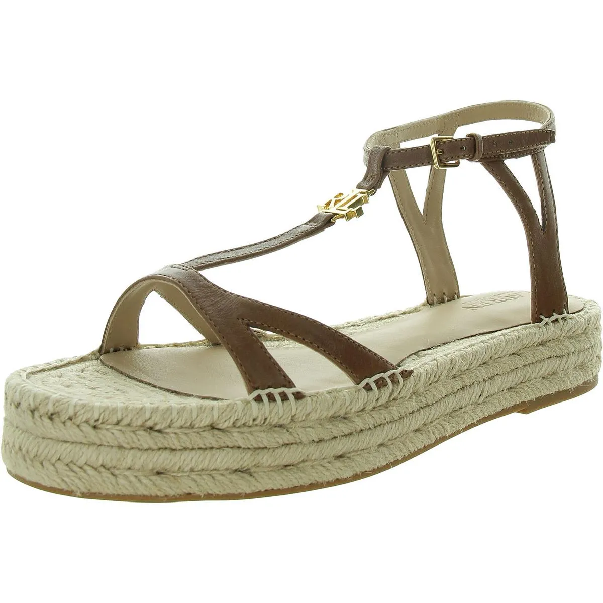 Payton Womens Leather Platform Espadrilles