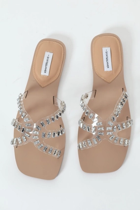 Pazienza Butterfly Vinyl Embellished Sandal