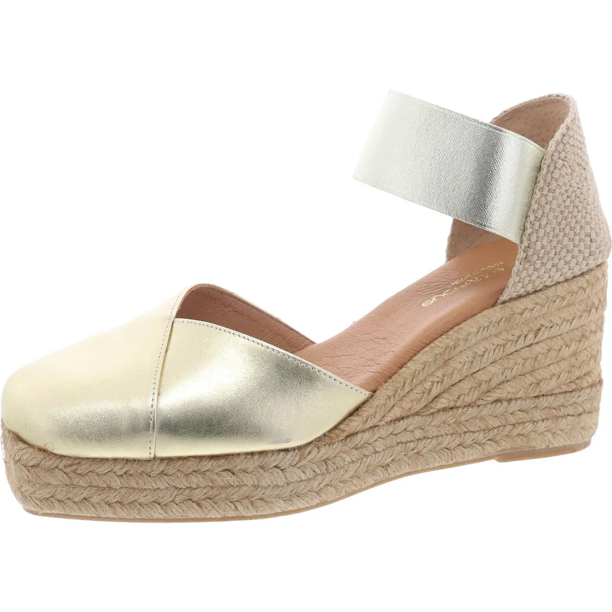Pedra Womens Slip On Elastic Strap Espadrilles