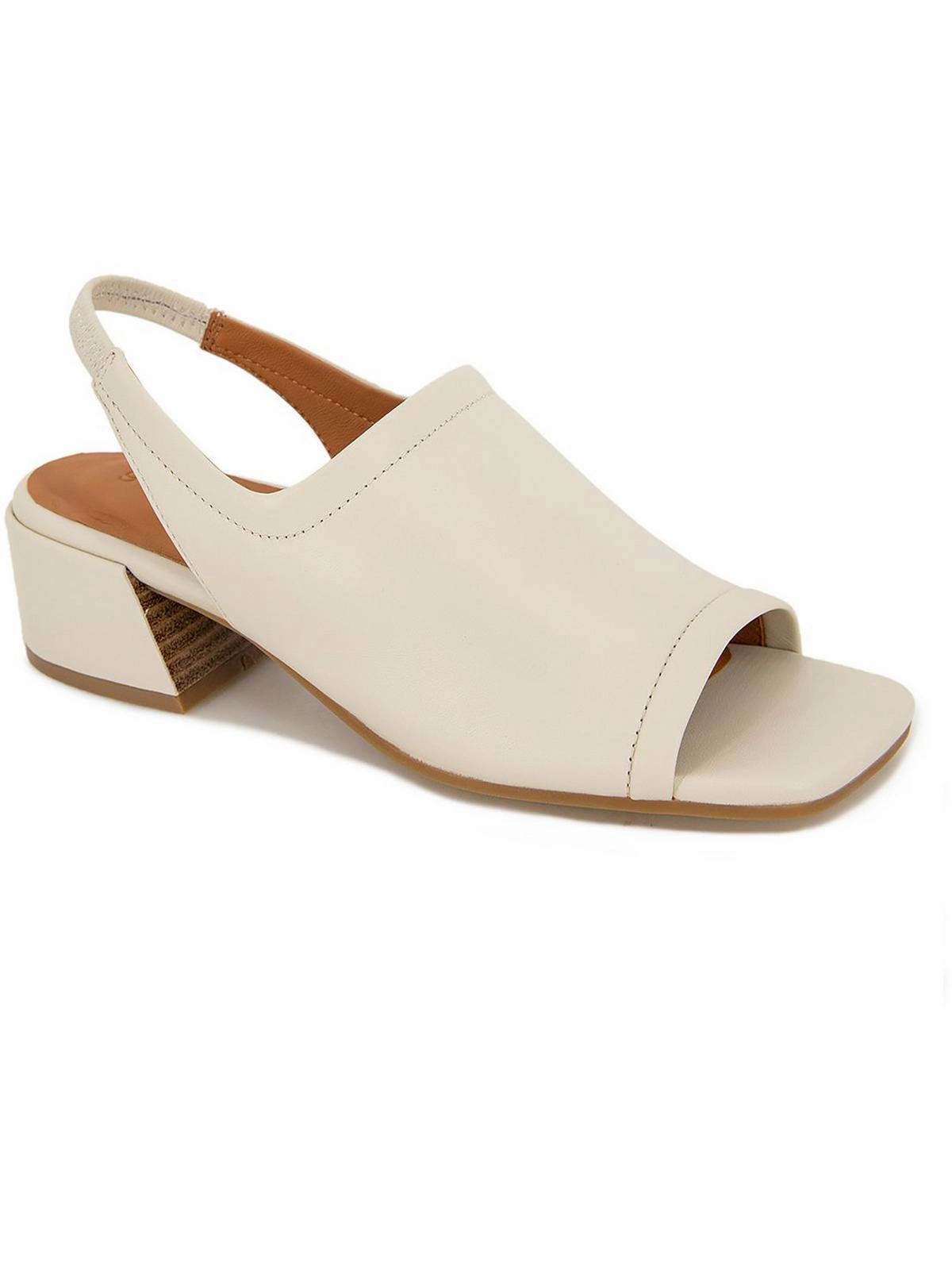 Penny Womens Leather Peep-Toe Slingback Sandals