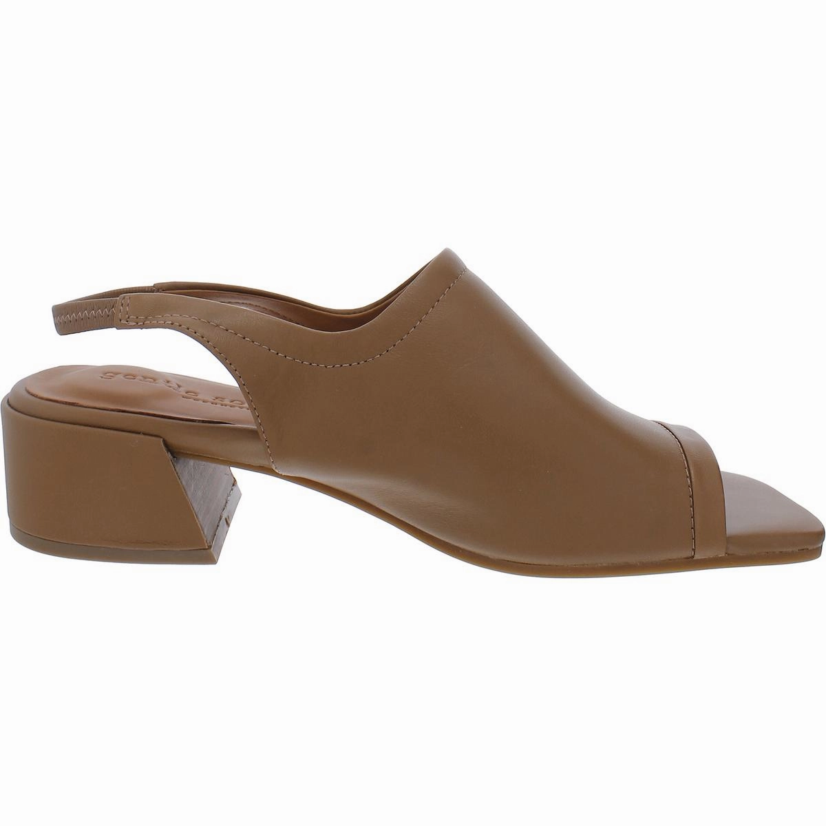 Penny Womens Leather Peep-Toe Slingback Sandals