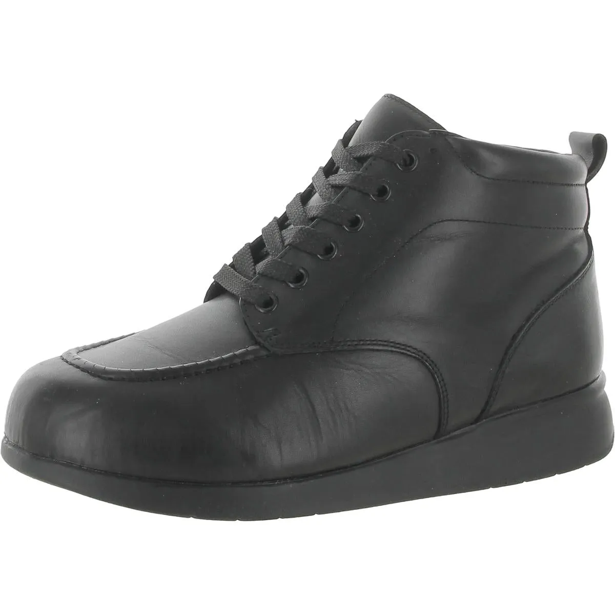 Phoenix Plus Womens Leather Wedge Booties