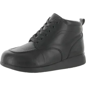 Phoenix Plus Womens Leather Wedge Booties