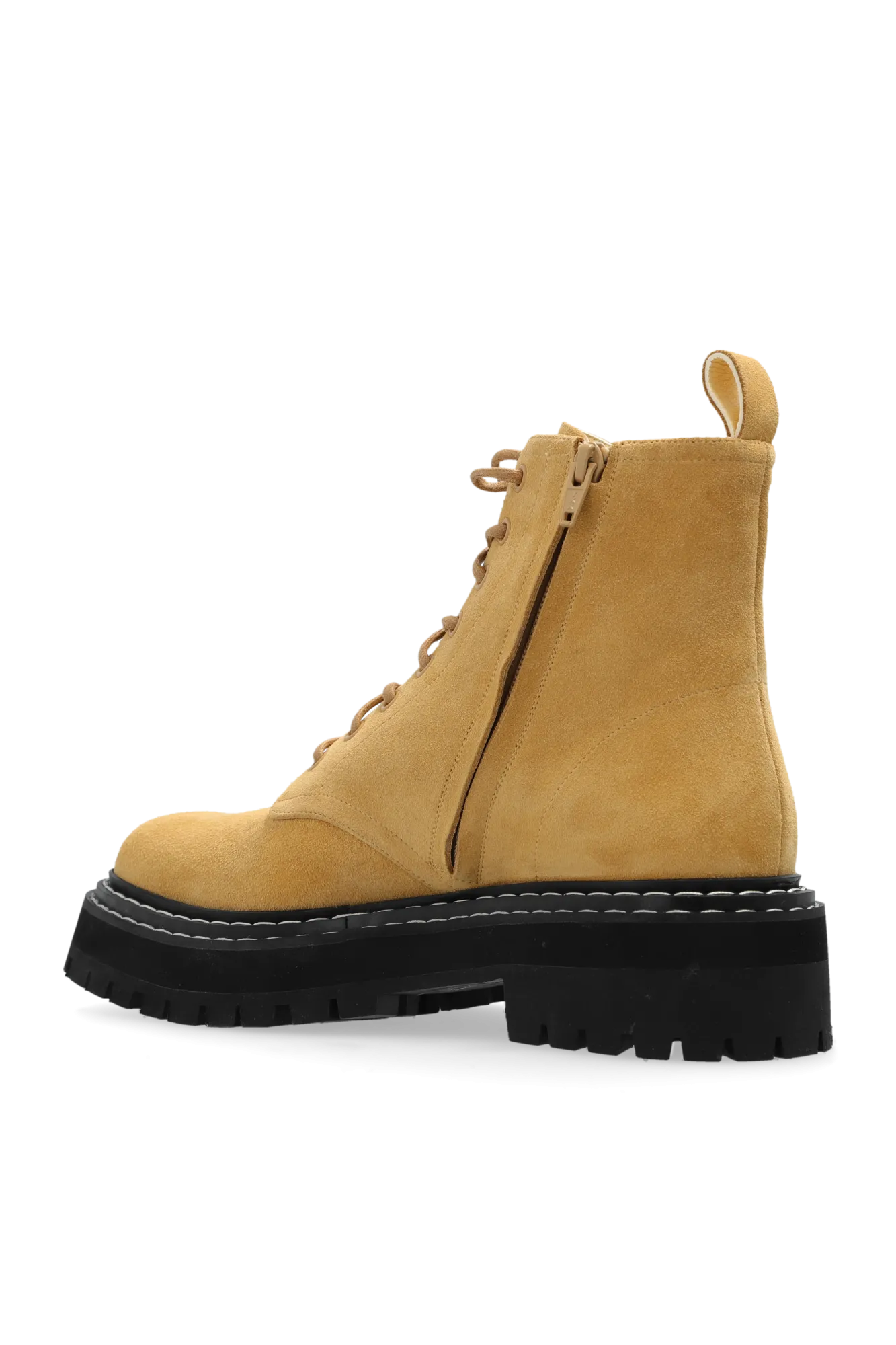 Proenza Schouler Leather Ankle Boots In Beige - 41