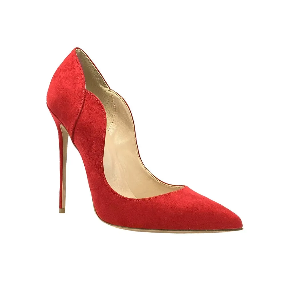 RED SUEDE WAVE
